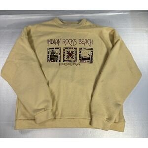 VTG Indian Rocks Beach Florida Souvenir Crewneck Sweatshirt Adult XL Made in USA